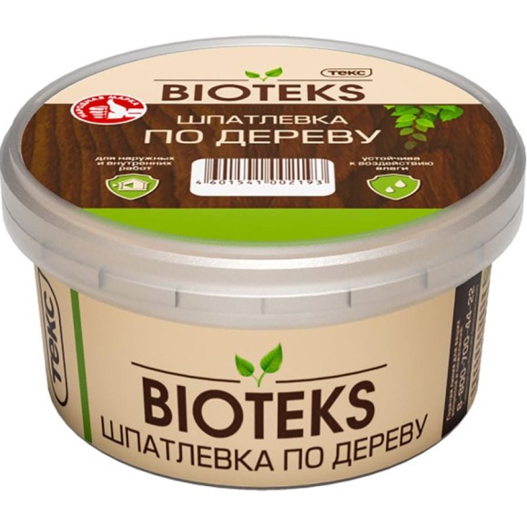 Шпатлевка по дереву Текс Bioteks Профи белая 0,25кг 700001372