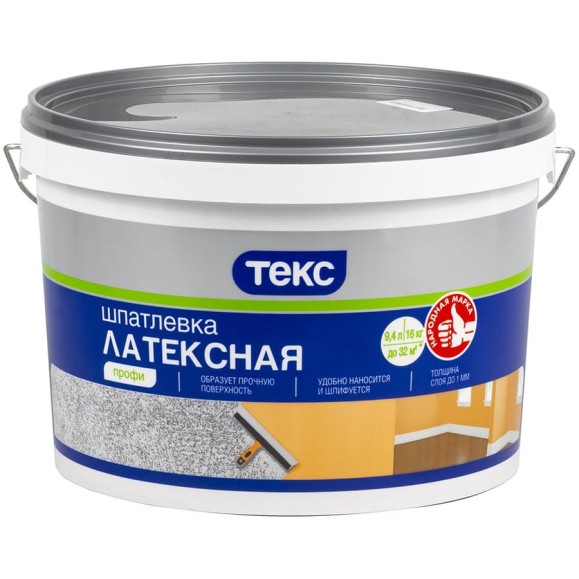 Шпатлевка латексная ПРОФИ 16 кг ТЕКС 19073 Шпатлевка латексная ПРОФИ 16 кг ТЕКС 19073