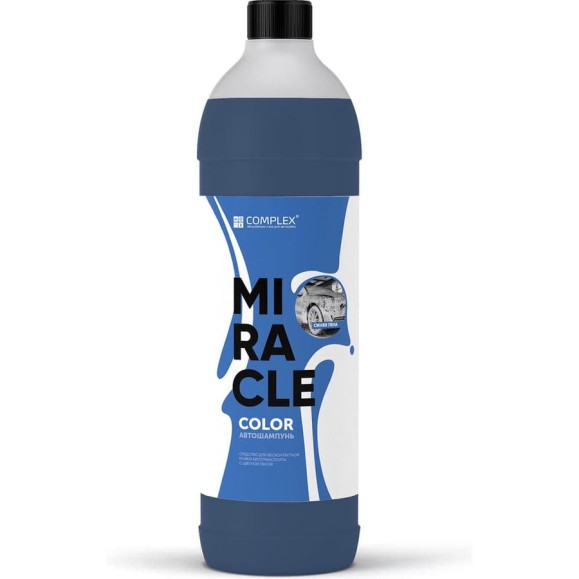 Бесконтактный автошампунь с пеной синего цвета Miracle 1 л Complex 11551