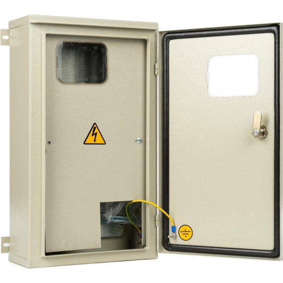 Щит учета МЭК ЭЛЕКТРИКА ЩУ-1/4-С 620x420x120 IP65 под четыре счетчика однофазных с креплением на столб MEC23303