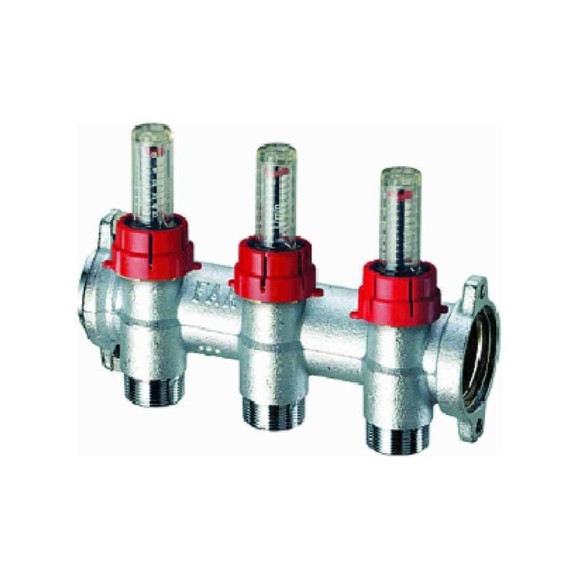Фланцевый запорный коллектор FAR 1", отвод 3 - 3/4" EUROKONUS, с расходомер FK 3982 13403 Фланцевый запорный коллектор FAR 1", отвод 3 - 3/4" EUROKONUS, с расходомер FK 3982 13403