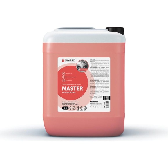 Концентрированный бесконтактный автошампунь Master (Мастер) 5л Complex 11165 Концентрированный бесконтактный автошампунь Master (Мастер) 5л Complex 11165