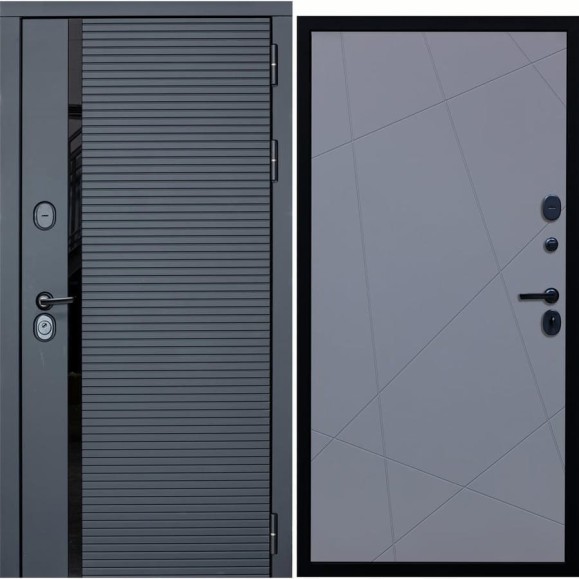 Дверь DIVA МХ-45 2050x960 мм, правая, Антрацит софт - Д11 Силк Маус УТ-00077481