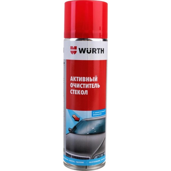 Спрей очиститель для стекла Wurth AKTIV 500МЛ 089025 053 12 Спрей очиститель для стекла Wurth AKTIV 500МЛ 089025 053 12