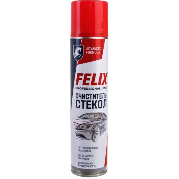 Очиститель стекол FELIX аэрозоль, 400 мл 411040002 Очиститель стекол FELIX аэрозоль, 400 мл 411040002