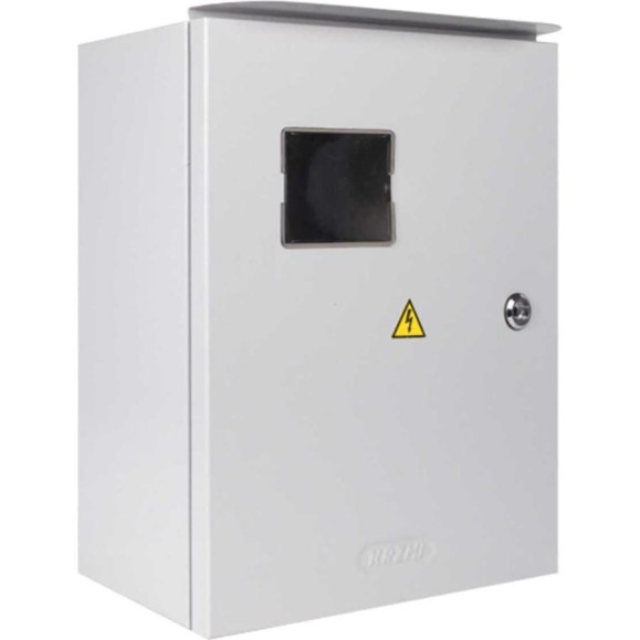 Корпус с монтажной панелью KRZMI ЩМП 370x325x180 окно козырек IP55 4651117990850 Корпус с монтажной панелью KRZMI ЩМП 370x325x180 окно козырек IP55 4651117990850