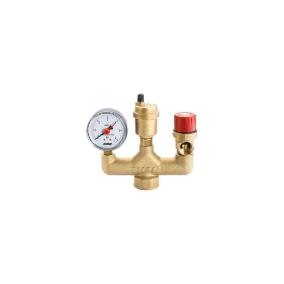 Группа безопасности котла ICMA S.P.A. PN10, t=110, внутренняя резьба - 1