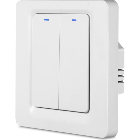 Умный Zigbee выключатель Roximo двухкнопочный SZBTN01-2