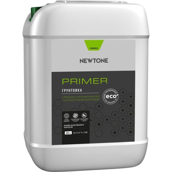 Грунтовка Newtone ВД глубокого проникновения с антисептиком NEW 10 л, 10 кг 81601