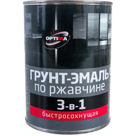 Быстросохнущая грунт-эмаль OPTIMA 3 в 1 0,8кг синяя 11598019 Быстросохнущая грунт-эмаль OPTIMA 3 в 1 0,8кг синяя 11598019