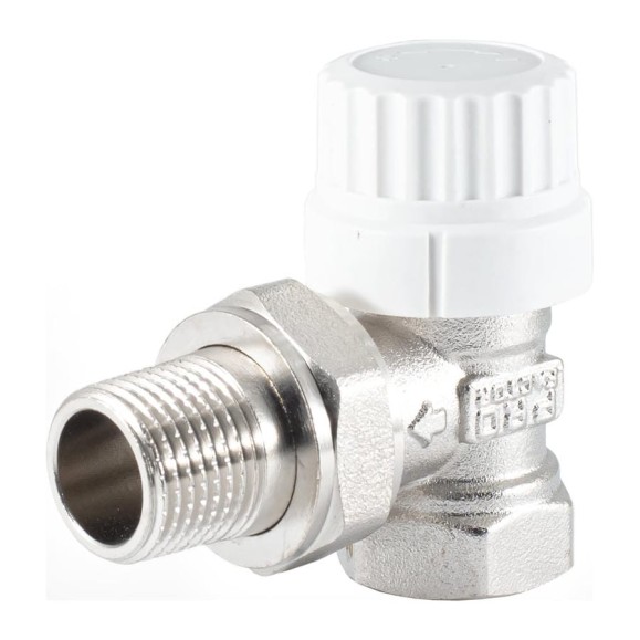 Термостатический клапан радиатора PROFACTOR угловой, с преднастройкой, 1/2 PF RVT 982 Термостатический клапан радиатора PROFACTOR угловой, с преднастройкой, 1/2 PF RVT 982