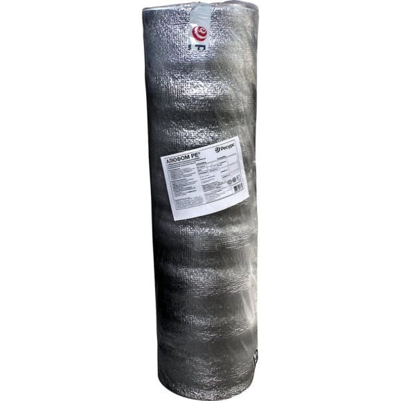 Отражающая теплоизоляция для теплого пола Алюфом PE 3 мм, 1x25 м 24253