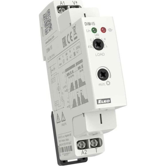 Регулятор яркости ELKO EP DIM-15/230V универсальный диммер, входы управления: кнопка "T"; выходы: RLC-ESL-LED 2хMosfet, 2А, 300VA; монтаж DIN 1-модуль 00000000020 Регулятор яркости ELKO EP DIM-15/230V универсальный диммер, входы управления: кнопка "T"; выходы: RLC-ESL-LED 2хMosfet, 2А, 300VA; монтаж DIN 1-модуль 00000000020