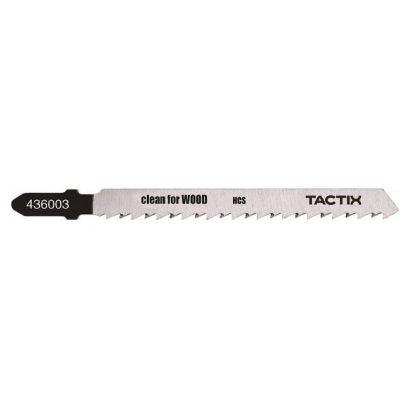 Пилка по дереву Т101D, 5 шт для электролобзика TACTIX 436003 Пилка по дереву Т101D, 5 шт для электролобзика TACTIX 436003