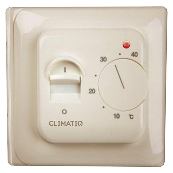 Терморегулятор для теплого пола IQWATT CLIMATIQ BT с ручным управлением, слоновая кость 20617 Терморегулятор для теплого пола IQWATT CLIMATIQ BT с ручным управлением, слоновая кость 20617