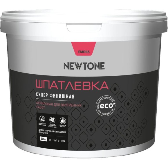 Шпатлевка Newtone ВД, супер финиш NEW, 10 л, 16.6 кг 81603 Шпатлевка Newtone ВД, супер финиш NEW, 10 л, 16.6 кг 81603