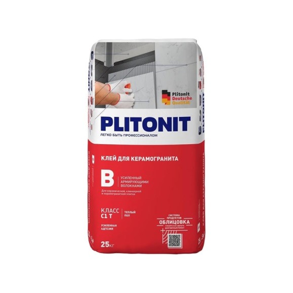 Клей для плитки PLITONIT В-25 25 кг 7440 Клей для плитки PLITONIT В-25 25 кг 7440