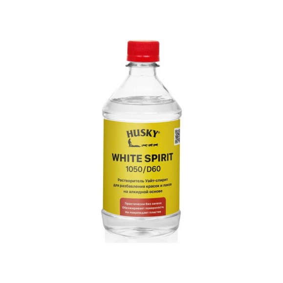 Уайт-спирит HUSKY White Spirit 1050/D60 высокоочищенный, 0.5 л 32019 Уайт-спирит HUSKY White Spirit 1050/D60 высокоочищенный, 0.5 л 32019