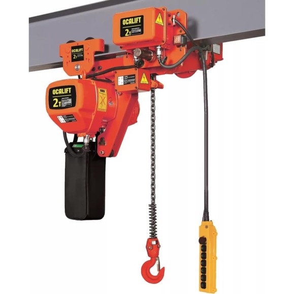Цепная передвижная таль OCALIFT ТЭЦУСВ 02-01LHS 2 т, 6 м, 380 в, электрическая  OCA0201LHST6m