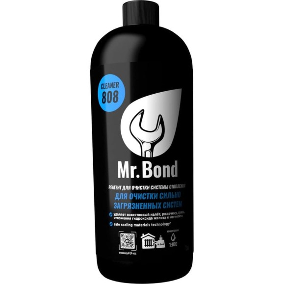Реагент для очистки сильно загрязненных систем отопления на воде Mr.Bond Cleaner 808R MB3031808001 Реагент для очистки сильно загрязненных систем отопления на воде Mr.Bond Cleaner 808R MB3031808001