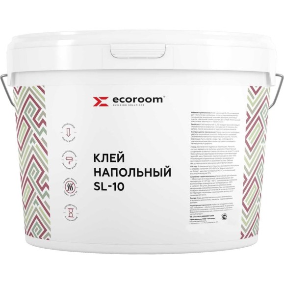 Напольный клей ECOROOM SL-10 10 кг E-Клей-426/10