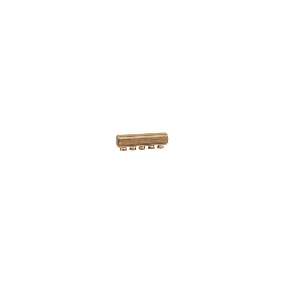 Коллектор распределительный 3/4x18/4, латунный Giacomini R551SY004