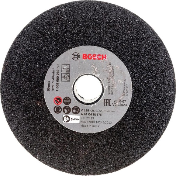 Шлифкруг конический 125 мм K24 Bosch 1.608.600.069 Шлифкруг конический 125 мм K24 Bosch 1.608.600.069