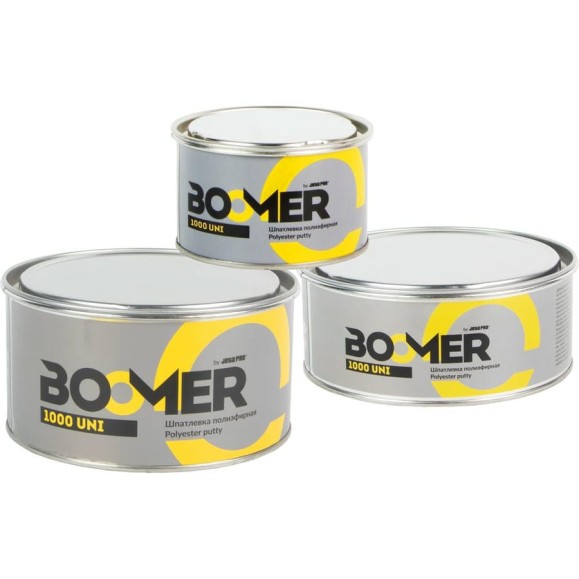 Полиэфирная универсальная шпатлевка BOOMER Uni 1.8+0.045 кг 1000/1,8