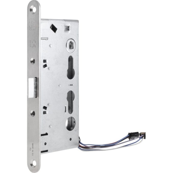 Корпус огнестойкого соленоидного замка Doorlock DL 1901EM/WA/65mm/NO/R правый, без функции антипаник, нормально открытый, 12V-24V AC/DC, PZ72, ZN front 24x235 75471