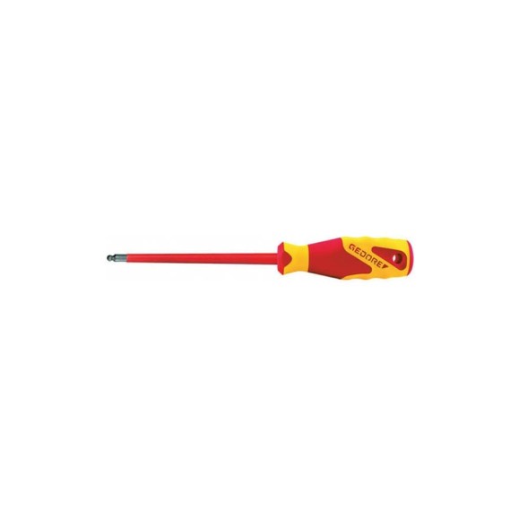 VDE-отвертка GEDORE с шариковым окончанием, 3 мм 2824493 VDE-отвертка GEDORE с шариковым окончанием, 3 мм 2824493