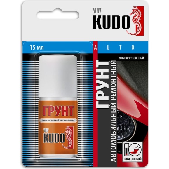 Грунт антикоррозионный ремонтный во флаконе с кисточкой KUDO KU-70006