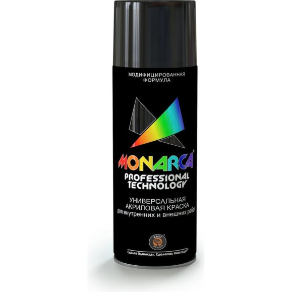 Аэрозольная краска Monarca RAL9005 Черный Матовый 19505 Аэрозольная краска Monarca RAL9005 Черный Матовый 19505