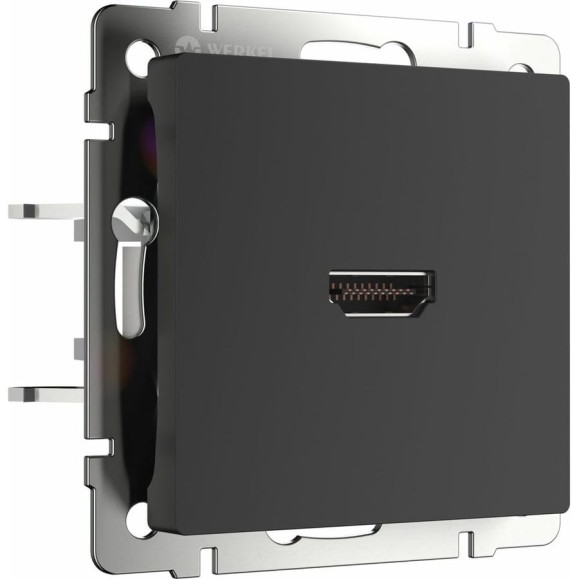 Розетка HDMI WERKEL (черный матовый) a039274