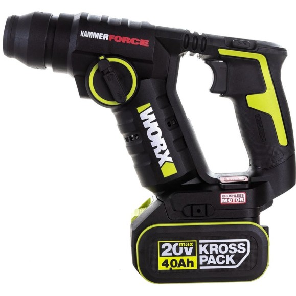 Аккумуляторный бесщеточный перфоратор WORX Professional WU380S Аккумуляторный бесщеточный перфоратор WORX Professional WU380S
