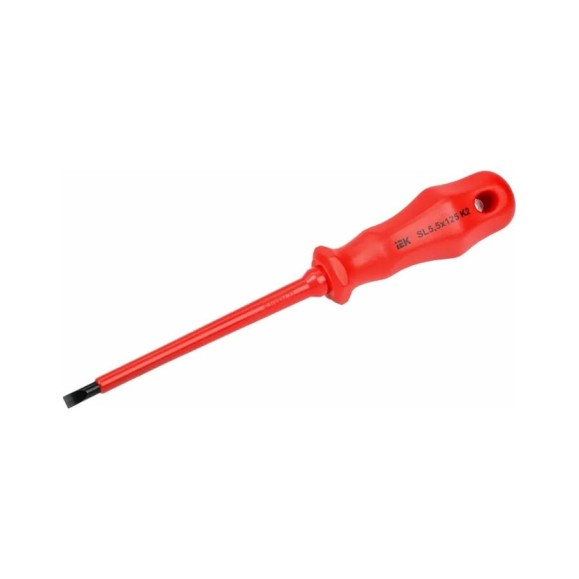 Диэлектрическая отвертка IEK ARMA2L 3 SL5,5x125 K2 A2L3-SC30-K2-SL-55-125