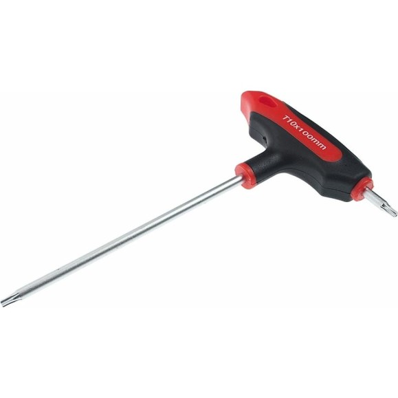 Ключ двусторонний JTC TORX с отверстием и Т-образной рукояткой T10H, 784810 189751