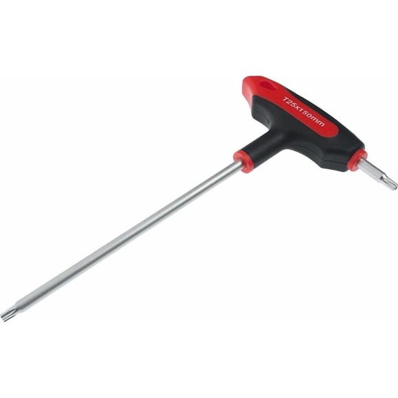 Ключ двусторонний JTC TORX с отверстием и Т-образной рукояткой T25H, 784825 189754 Ключ двусторонний JTC TORX с отверстием и Т-образной рукояткой T25H, 784825 189754