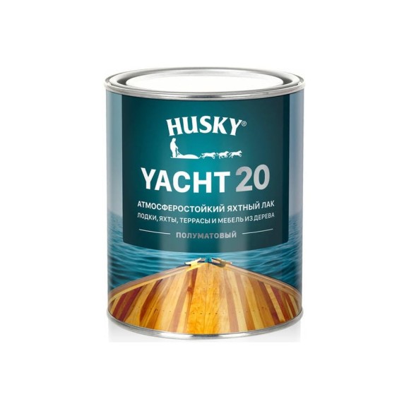 Яхтный атмосферостойкий лак HUSKY полуматовый, 0.9 л 30135 Яхтный атмосферостойкий лак HUSKY полуматовый, 0.9 л 30135