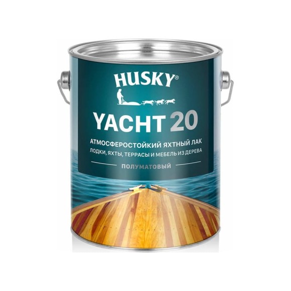 Яхтный атмосферостойкий лак HUSKY полуматовый, 2.7 л 30138