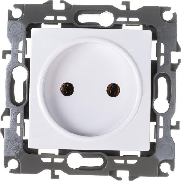 Розетка ЭРА 12-2105-01 2P, 16A-250В, IP20, белый Б0018254 Розетка ЭРА 12-2105-01 2P, 16A-250В, IP20, белый Б0018254