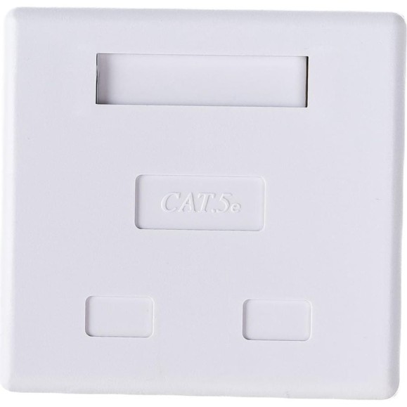 Компьютерная розетка Hyperline, SB1-2-8P8C-C5e-SH-WH RJ-45 8P8C, категория 5e, экранированная 430233