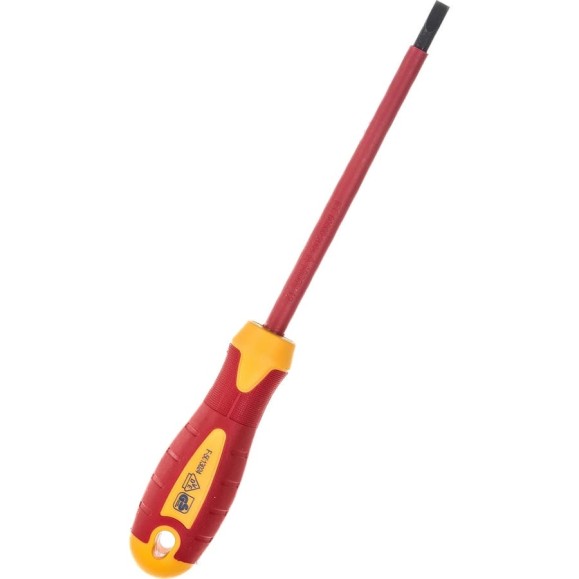 Диэлектрическая шлицевая отвертка 5.5х1.0х125 KRAFT KT 700428
