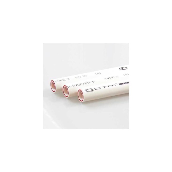 Труба PP-R СТМ ПЛАСТ PN 25, DN 63x10.5, армированная стекловолокном, 4 м CPPRF063-4