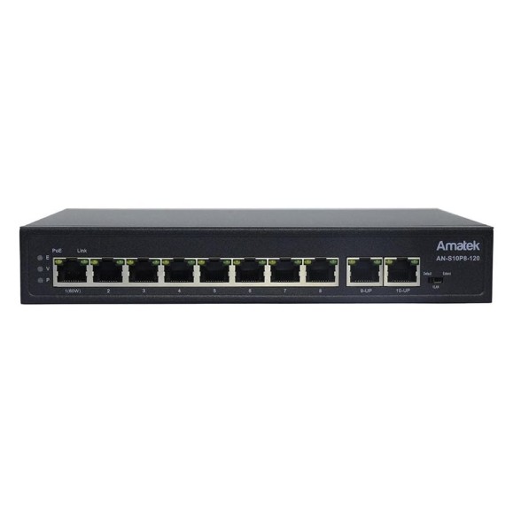 Коммутатор PoE Amatek AN-S10P8-120 v2 7000549 Коммутатор PoE Amatek AN-S10P8-120 v2 7000549