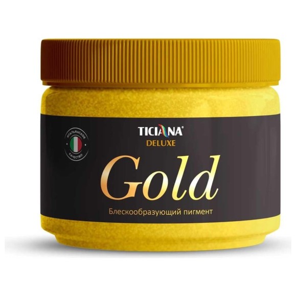 Блескообразующий пигмент Ticiana DeLuxe Gold 0.1 кг, золото 4300002808