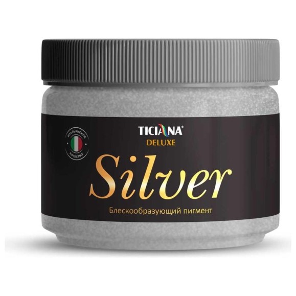 Блескообразующий пигмент Ticiana DeLuxe Silver 0.1 кг, серебро 4300002809