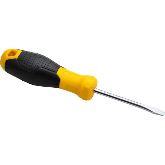 Шлицевая отвертка DELI SL5х75мм DL6350751 Cr-V, магнит, TPR+PP ручка 98345 98348