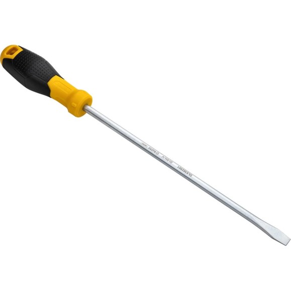 Шлицевая отвертка DELI SL8х200мм DL6382501 Cr-V, магнит, TPR+PP ручка 98358