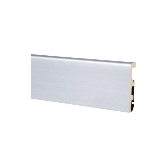 Плинтус Arbiton Integra HDPS 02 Алюминий, 2400x80x20 мм 550595