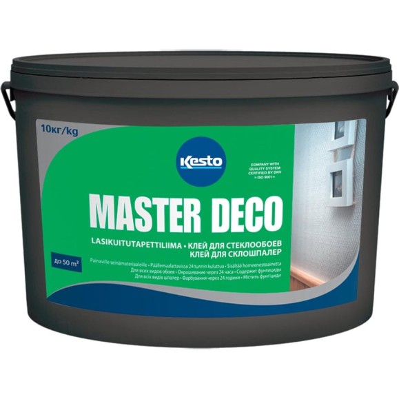 Готовый клей для стеклообоев Kesto MASTER DECO 10 кг 80645